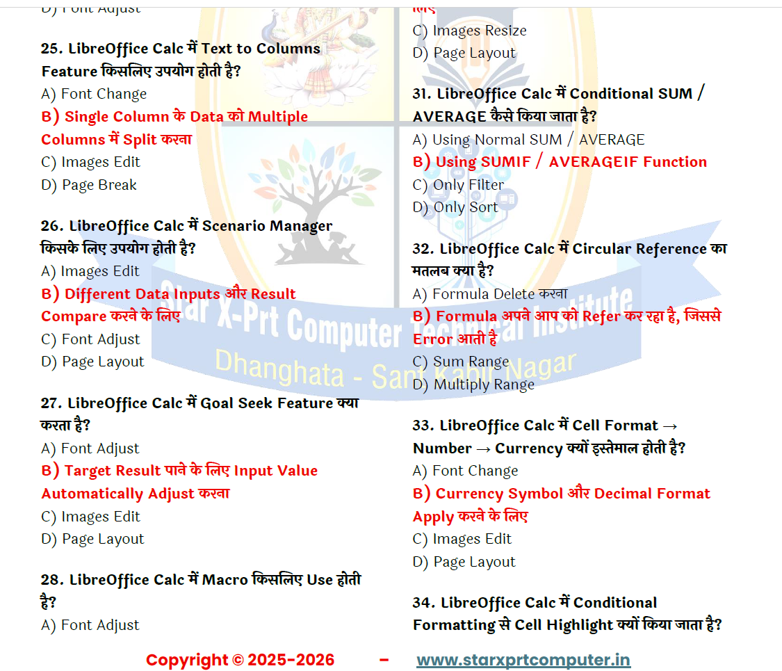 O Level M1 INFORMATION TECHNOLOGY TOOLS & NETWORK BASICS 450 MCQs - Image 3