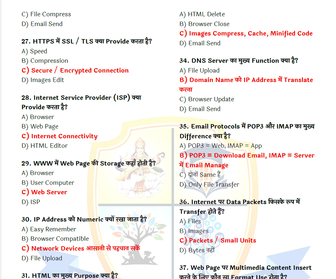 O Level M1 INFORMATION TECHNOLOGY TOOLS & NETWORK BASICS 450 MCQs - Image 6