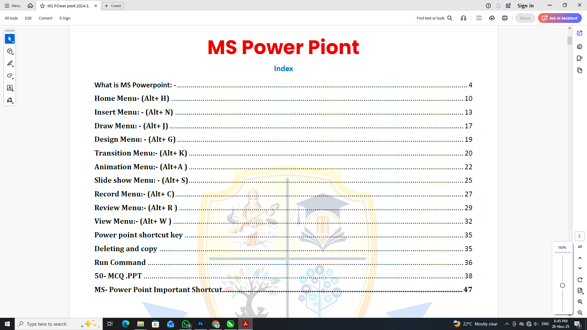 MS POWER POINT NOTES 2024 - Image 3